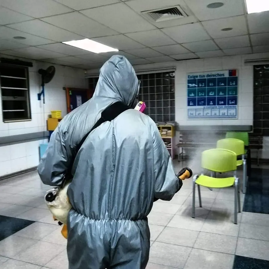 Sanitización en establecimiento de salud